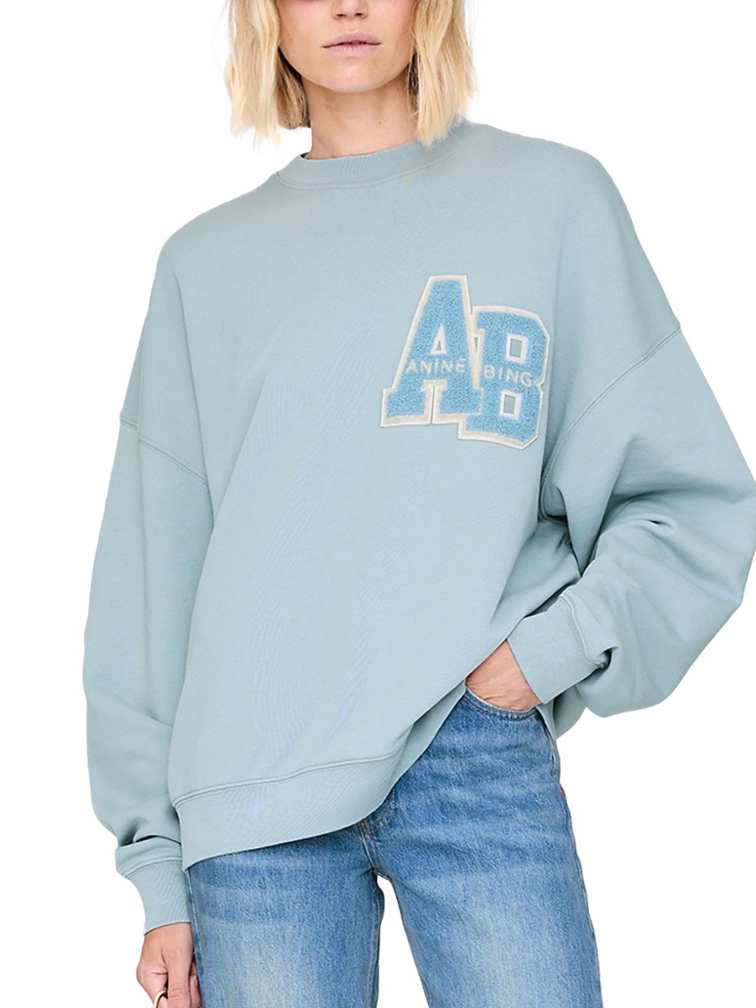 Nwt Anine Bing Miles Oversized Cotton Sweatshirt Size Small